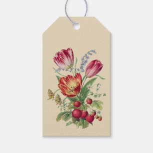 Étiquettes-cadeau Fleurs vintages I