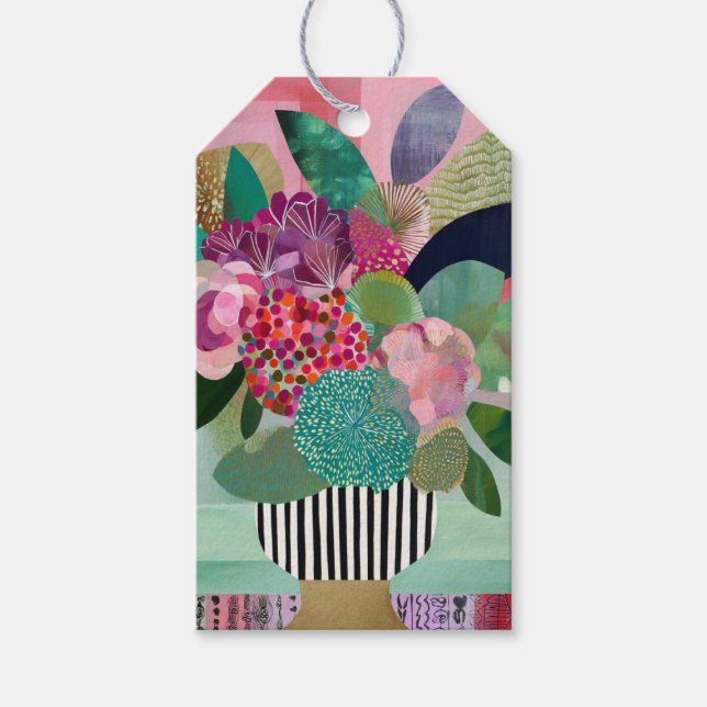 Étiquettes-cadeau Fleurs Whimsics (Devant)