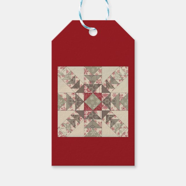 Étiquettes-cadeau Flocons de Neige clair (Devant)