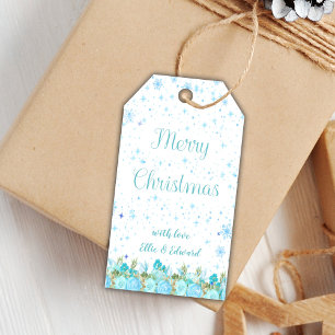 Étiquettes-cadeau Floral Christmas Favor Tags