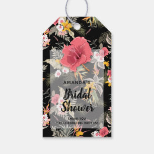 Étiquettes-cadeau Floral d'ananas tropical