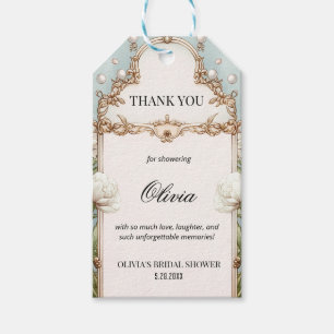 Étiquettes-cadeau Floral Pearls Prosecco Faveur de Mariage