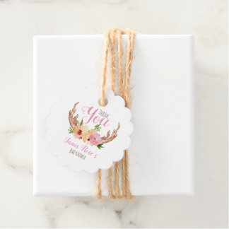 Étiquettes Cadeau Floral Woodland babyshower party de faveur