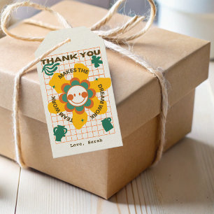 Étiquettes-cadeau Flower Business Équipe Employé Collègue Merci