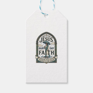 Étiquettes-cadeau Foi de Jésus jour de pluie Jésus Foi de jour de pl