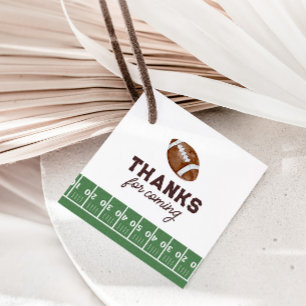 Étiquettes Cadeau Football garçon 1er anniversaire Touchdown