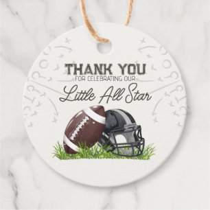 Étiquettes Cadeau Football Little All Star Home Run Favoriser