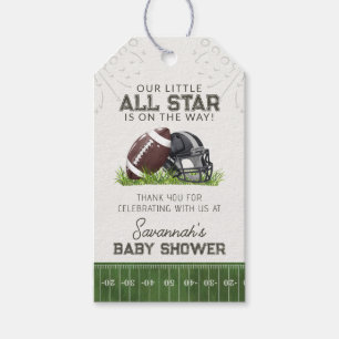 Étiquettes-cadeau Football Little AllStar Touchdow Baby shower Favor