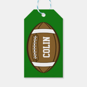Étiquettes-cadeau Football personnalisé pour les garçons qui aimen