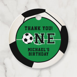 Étiquettes Cadeau Football Premier anniversaire Favoriser Tags