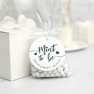 Étiquettes Cadeau Forest Green Monnaie à être un Mariage personnal