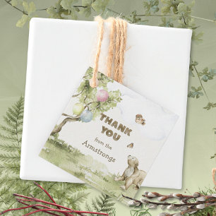Étiquettes Cadeau Forêt de contes de fées Ours à peine attendre Baby