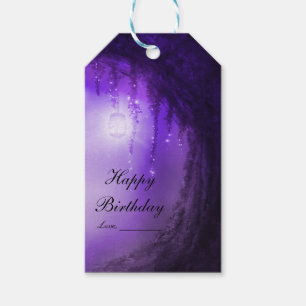 Étiquettes-cadeau Forêt violette Enchantée Imaginaire mariage Faveur