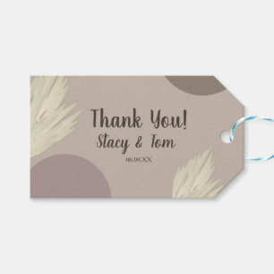 Étiquettes-cadeau Formes de Pampas en Merci de Bohême