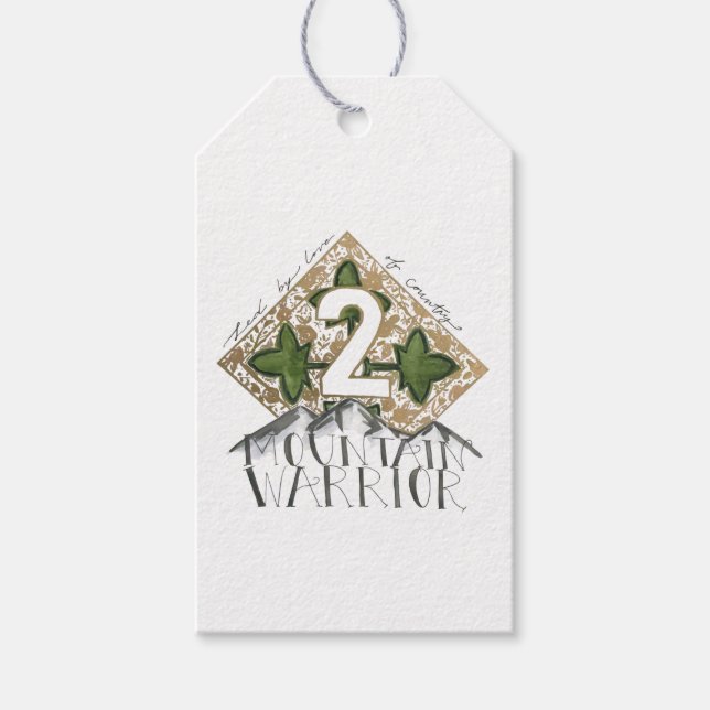 Étiquettes-cadeau Fort Carson Military 4ID card (Devant)