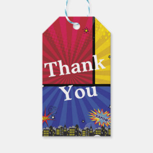 Étiquettes-cadeau Fourniture de fête d'anniversaire d'art pop de liv