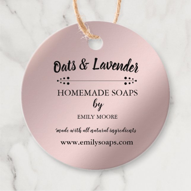 Étiquettes Cadeau Fournitures de petite entreprise emballage étiquet (Devant)