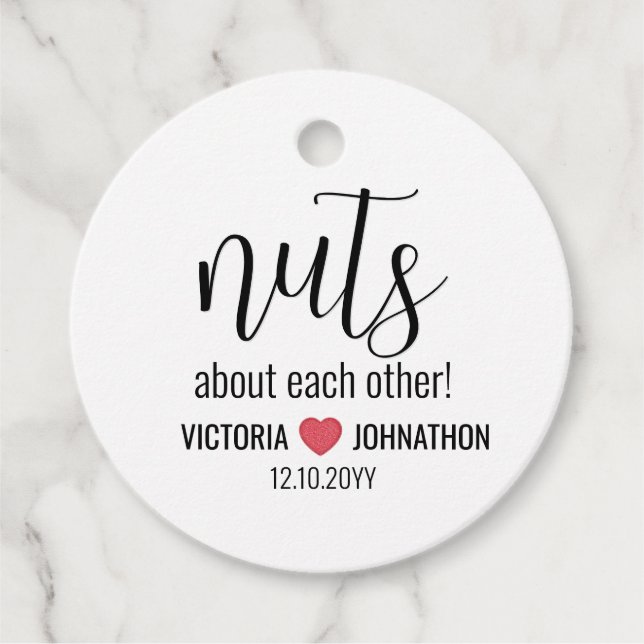 Étiquettes Cadeau Fous de chaque mariage (Devant)