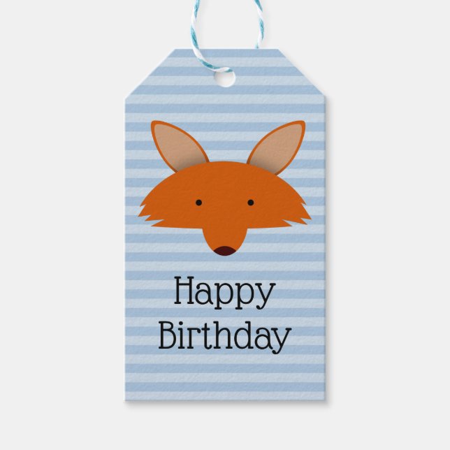 Étiquettes-cadeau Fox (Devant)