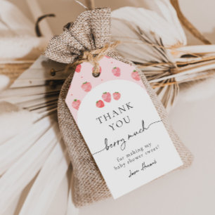 Étiquettes-cadeau Fraise Baby shower Favoriser Tags   Fraises