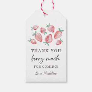 Étiquettes-cadeau Fraise Faveur Tags Anniversaire Berry Beaucoup suc