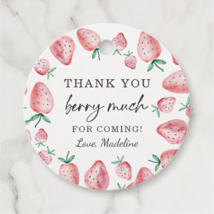 Étiquettes Cadeau Fraise Faveur Tags Anniversaire Berry Beaucoup suc