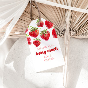 Étiquettes-cadeau Fraise Merci beaucoup pour les baies Favori