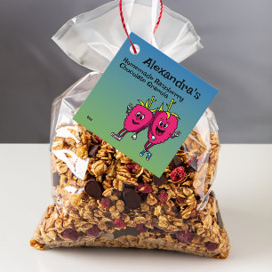 Étiquettes Cadeau Framboise Pals Drôle Cartoon Jam Pie et plus