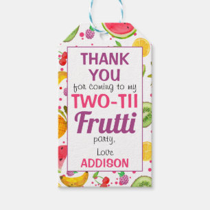Étiquettes-cadeau Frame Frutti à deux tti 2e anniversaire