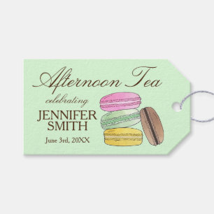 Étiquettes-cadeau Frenh Macarons Wedding shower Tea Party après-midi