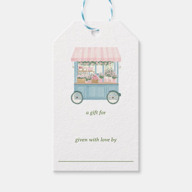 Étiquettes-cadeau Fresh Off The Market Bridal Shower Display Shower (Devant)