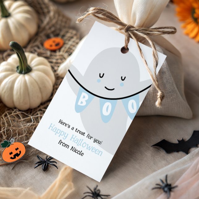ÉTIQUETTES-CADEAU FRIANDISE POUR ENFANTS BOO GHOST MIGNON HALLOWEEN (Créateur téléchargé)
