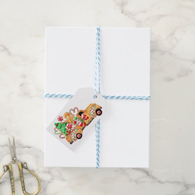 Étiquettes-cadeau Friandises de fêtes (Avec de laficelle)