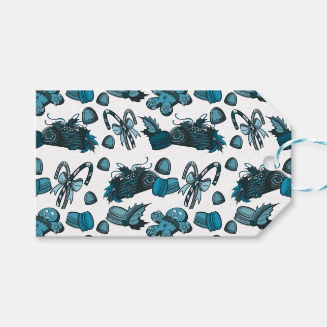 Étiquettes-cadeau Friandises de fêtes - Glace (Solide) (Devant (Horizontal))