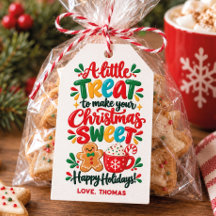 Friandises de Noël en classe personnalisées au nom