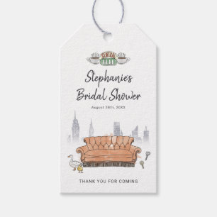 Étiquettes-cadeau FRIENDS™ Café Central Perk Aquarelle Enterrement