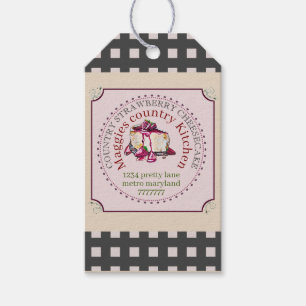 Étiquettes-cadeau fromage à la fraise