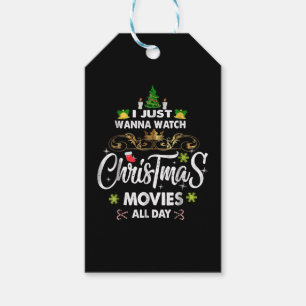 Étiquettes-cadeau Funky Christmas Movie, Christmas Movies