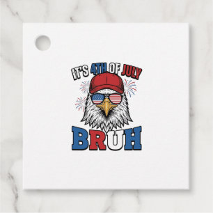 Étiquettes Cadeau Funny 4th of July Eagle Bruh Maillot Patriotique D