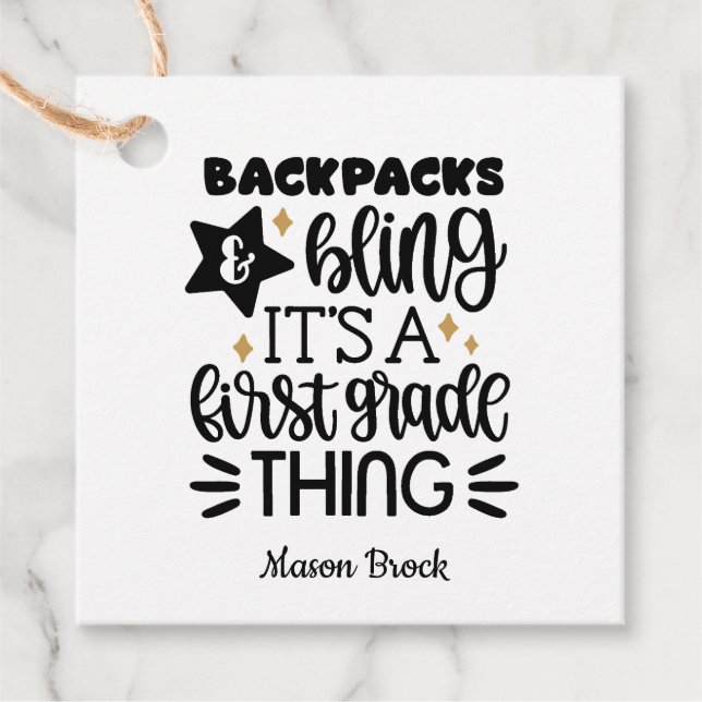 Étiquettes Cadeau Funny cadeau personnalisé de première qualité (Devant)