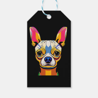 Étiquettes-cadeau Funny Chihuahua Chien Cubism Style Art