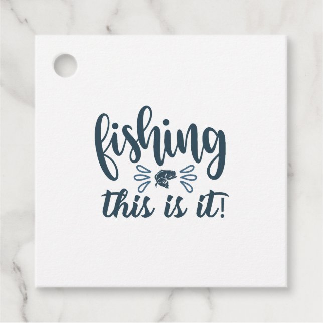 Étiquettes Cadeau Funny Fishing Shirt avec slogan (Devant)