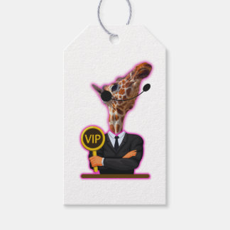 Étiquettes-cadeau Funny Giraffe