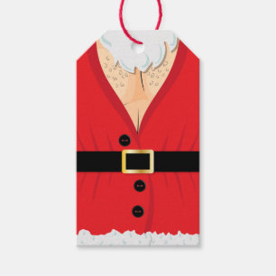 Étiquettes-cadeau Funny Noël de la nouveauté Père Noël