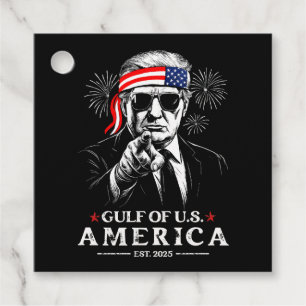 Étiquettes Cadeau Funny Trump Golfe Des USA Amérique 2025 4 juillet