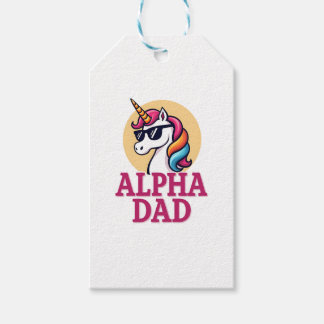 Étiquettes-cadeau Funny Unicorn Dad Laufey Men Father's Day Christma