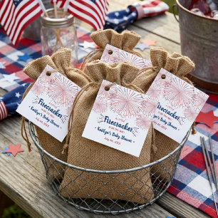 Étiquettes Cadeau Fusée sur le chemin ! 4 juillet Baby Shower