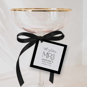Étiquettes Cadeau Futur Élégant Mme Shower de Mariée