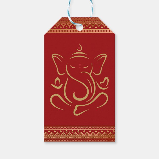 Étiquettes-cadeau Ganesh (Devant)