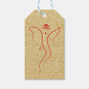 Étiquettes-cadeau Ganesh Gold